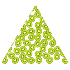 Kiwi Pattern Wooden Puzzle Triangle by Valentinaart