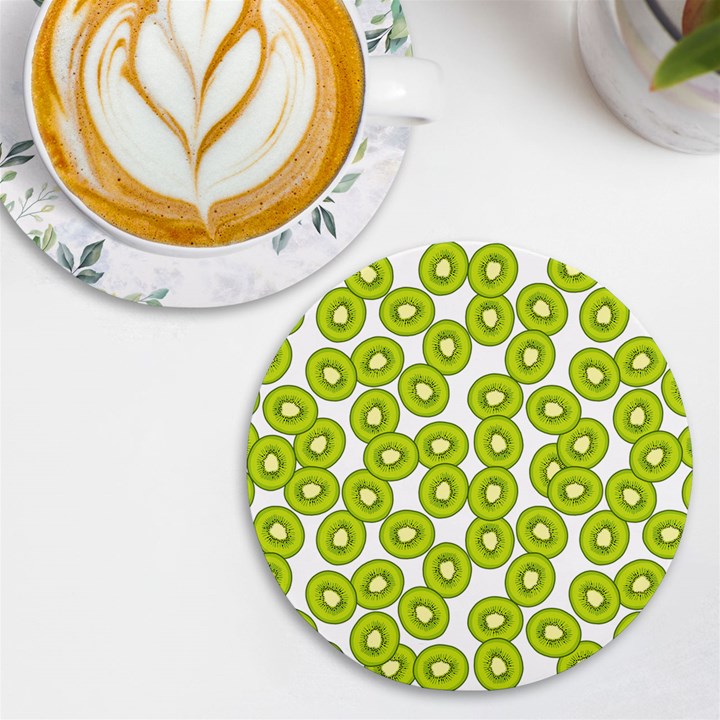 Kiwi pattern UV Print Round Tile Coaster