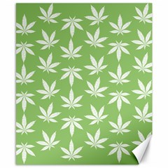 Weed Pattern Canvas 8  X 10  by Valentinaart