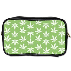 Weed Pattern Toiletries Bag (two Sides) by Valentinaart