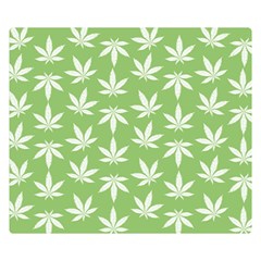 Weed Pattern Double Sided Flano Blanket (small)  by Valentinaart