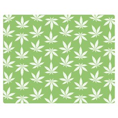 Weed Pattern Double Sided Flano Blanket (medium)  by Valentinaart