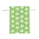 Weed Pattern Lightweight Drawstring Pouch (M) Front