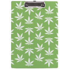 Weed Pattern A4 Clipboard by Valentinaart