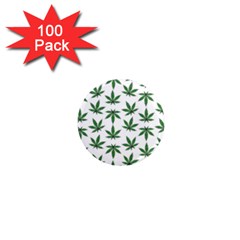 Weed Pattern 1  Mini Magnets (100 Pack)  by Valentinaart