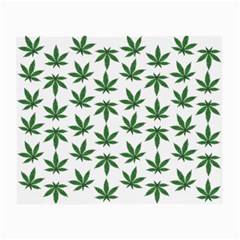 Weed Pattern Small Glasses Cloth (2 Sides) by Valentinaart