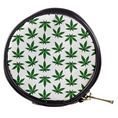 Weed Pattern Mini Makeup Bag by Valentinaart