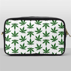 Weed Pattern Toiletries Bag (one Side) by Valentinaart