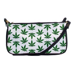 Weed Pattern Shoulder Clutch Bag by Valentinaart