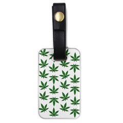 Weed Pattern Luggage Tag (one Side) by Valentinaart