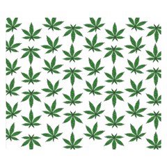 Weed Pattern Double Sided Flano Blanket (small)  by Valentinaart