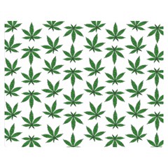 Weed Pattern Double Sided Flano Blanket (medium)  by Valentinaart