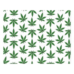 Weed Pattern Double Sided Flano Blanket (large)  by Valentinaart