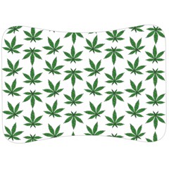 Weed Pattern Velour Seat Head Rest Cushion by Valentinaart