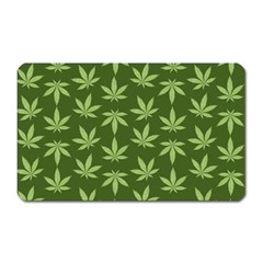 Weed Pattern Magnet (rectangular) by Valentinaart