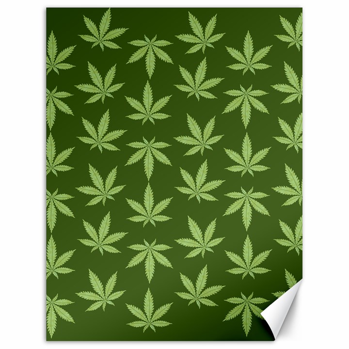 Weed Pattern Canvas 18  x 24 