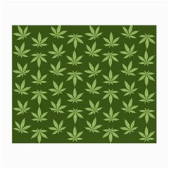 Weed Pattern Small Glasses Cloth (2 Sides) by Valentinaart