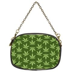 Weed Pattern Chain Purse (two Sides) by Valentinaart