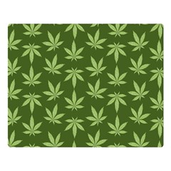 Weed Pattern Double Sided Flano Blanket (large)  by Valentinaart