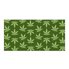 Weed Pattern Satin Wrap by Valentinaart