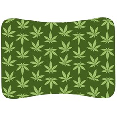 Weed Pattern Velour Seat Head Rest Cushion by Valentinaart