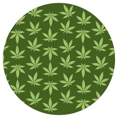 Weed Pattern Round Trivet