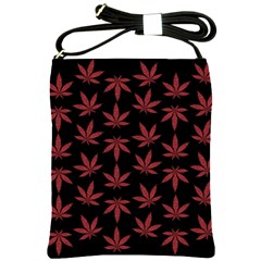 Weed Pattern Shoulder Sling Bag