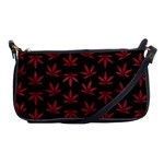 Weed Pattern Shoulder Clutch Bag Front