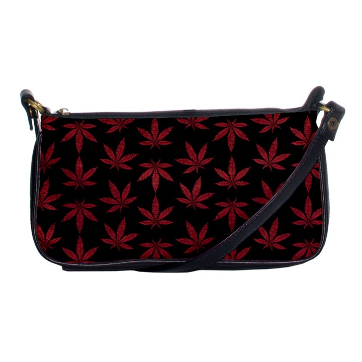 Weed Pattern Shoulder Clutch Bag