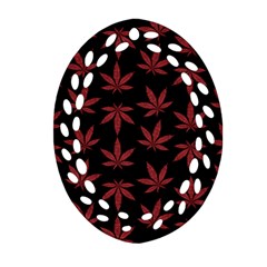 Weed Pattern Ornament (oval Filigree) by Valentinaart