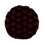 Weed Pattern Standard 15  Premium Round Cushions Front