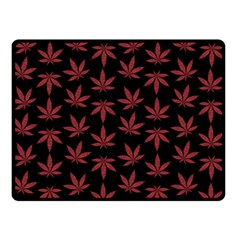 Weed Pattern Double Sided Fleece Blanket (Small) 