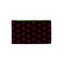 Weed Pattern Cosmetic Bag (xs) by Valentinaart