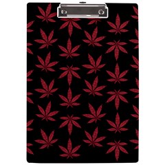 Weed Pattern A4 Clipboard by Valentinaart