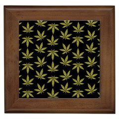 Weed Pattern Framed Tile