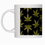 Weed Pattern White Mugs Left