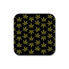 Weed Pattern Rubber Coaster (Square)