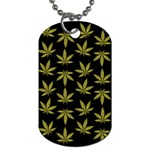 Weed Pattern Dog Tag (One Side) Front