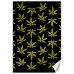 Weed Pattern Canvas 12  x 18 