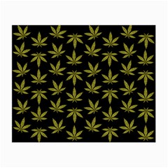 Weed Pattern Small Glasses Cloth (2 Sides)