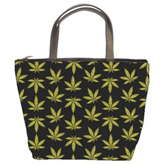 Weed Pattern Bucket Bag