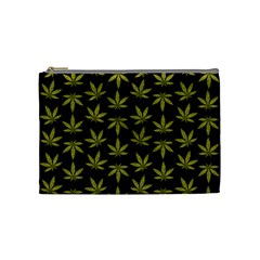 Weed Pattern Cosmetic Bag (Medium)