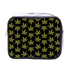 Weed Pattern Mini Toiletries Bag (One Side)