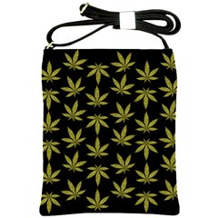 Weed Pattern Shoulder Sling Bag