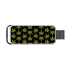 Weed Pattern Portable USB Flash (One Side)