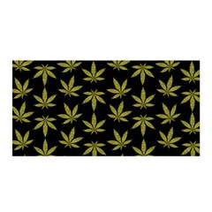 Weed Pattern Satin Wrap