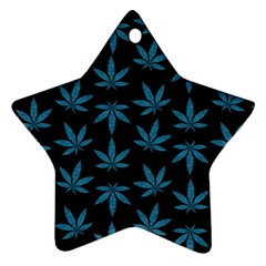 Weed Pattern Ornament (star) by Valentinaart