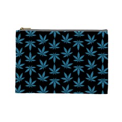 Weed Pattern Cosmetic Bag (large) by Valentinaart