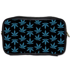 Weed Pattern Toiletries Bag (one Side) by Valentinaart