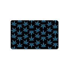 Weed Pattern Magnet (name Card) by Valentinaart